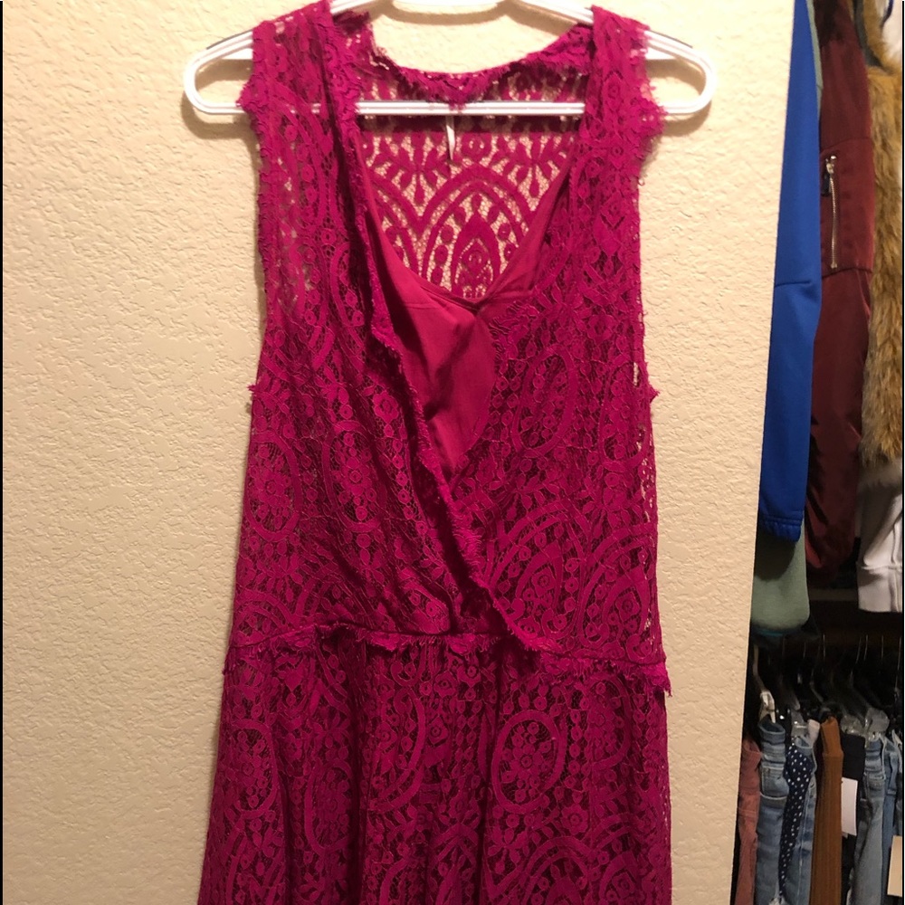 FREE PEOPLE XS LACE DRESS PERFECT FOR VDAY